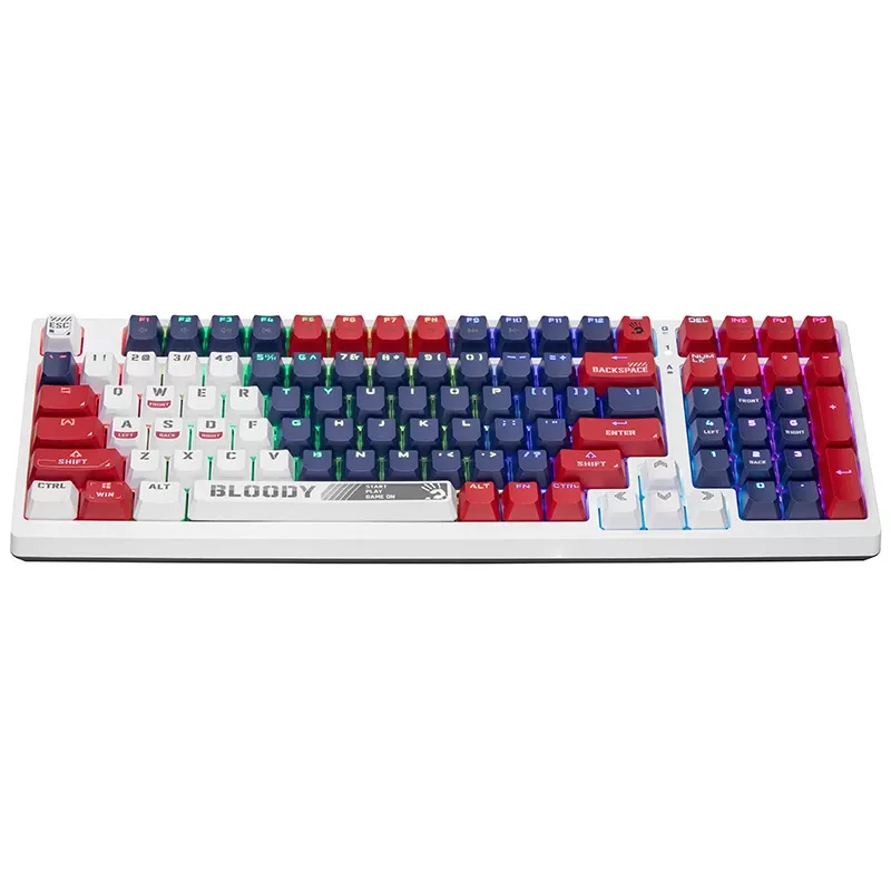 Žaidimų pelė A4Tech Bloody S98 USB Sports Navy su BLMS Red Plus jungikliais