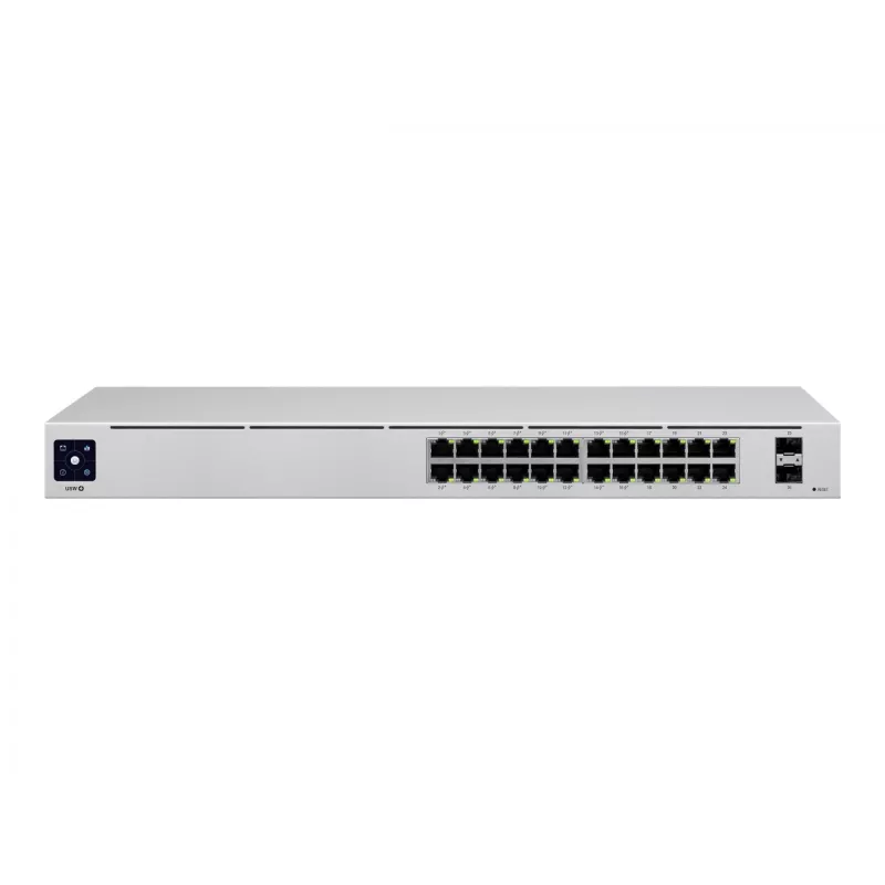 Ubiquiti UniFi 24 prievadų PoE valdomas jungiklis (L2/L3) Gigabit Ethernet (10/100/1000) Power over Ethernet (PoE) 1U sidabrinis