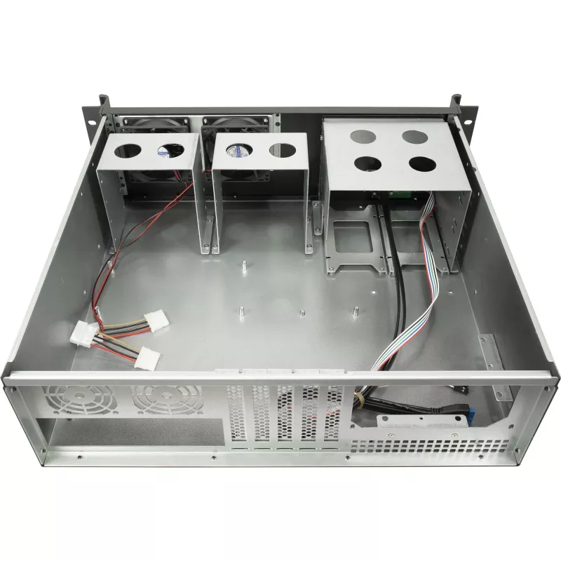 Serverio stovas Inter-Tech 3U-K-340L juodas ATX 60mm ventiliatoriai