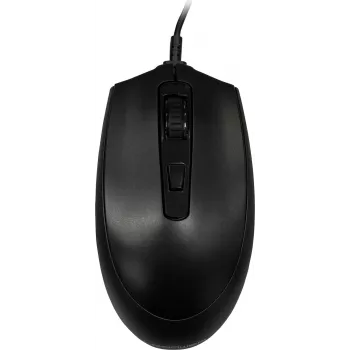 Laidinė USB pelė LC-Power LC-M721B juoda, optinė, ergonomiškas dizainas