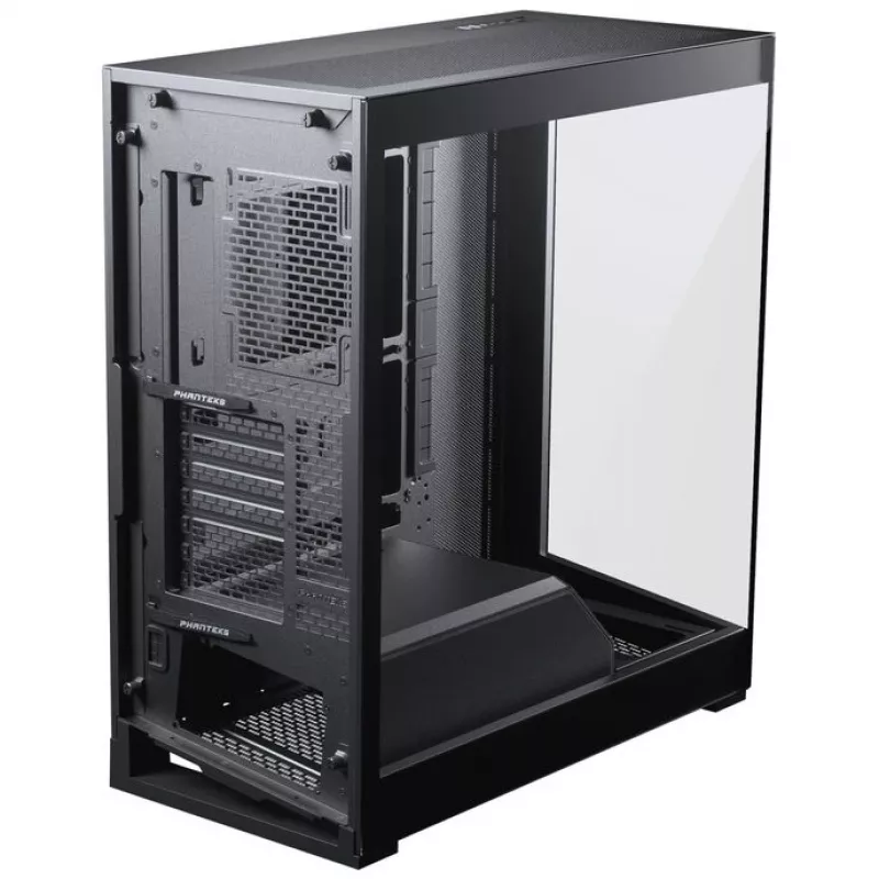 PHANTEKS NV-Series NV5 MK2 ATX korpusas, grūdintas stiklas, DRGB - Satin Black + 3 vnt. M25 Gen2 PWM D-RGB Reverse Blade ventiliatoriai + 1 normalus ventiliatorius - 120 mm
