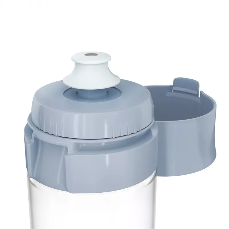 Filtravimo butelis BRITA Vital Pastelinė mėlyna 600 ml su 2 MicroDisc filtrais, be BPA, tinkamas plauti indaplovėje