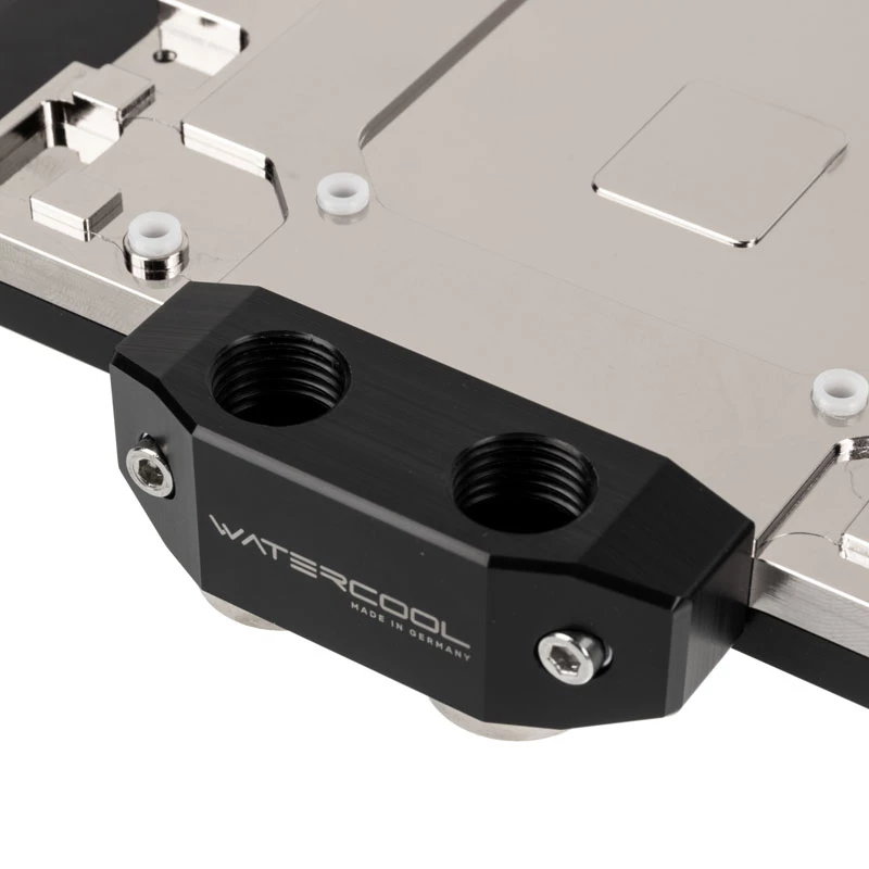 Vandens aušintuvas Heatkiller IV Radeon RX 5700 XT – Acetal viršus su nikeliuotu variniu pagrindu