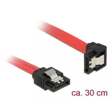 SATA kabelis DeLOCK 83978 0,3 m SATA 7 kontaktų Juoda Raudona