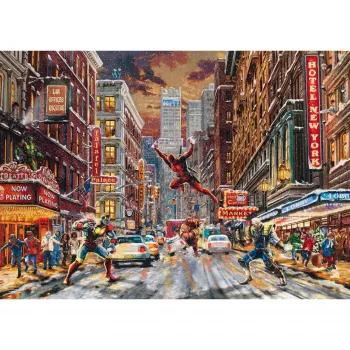 Thomas Kinkade Studios: Marvel - Deadpool, Snow Day, Dėlionė 1000 dalių