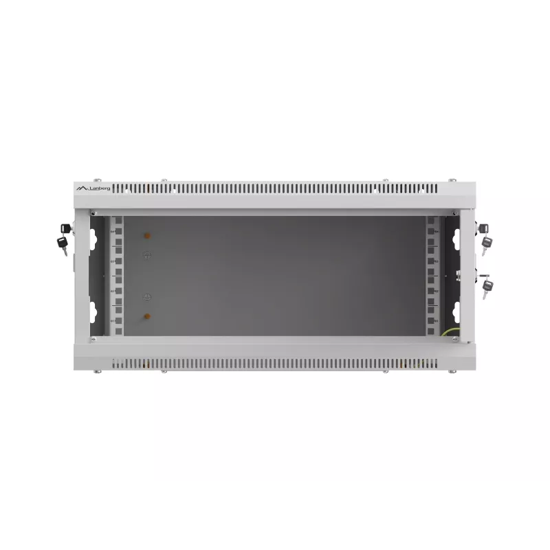 Sieninis 19 colių montavimo spintas LANBERG WF01-6404-00S 4U 600×450 mm, pilkas