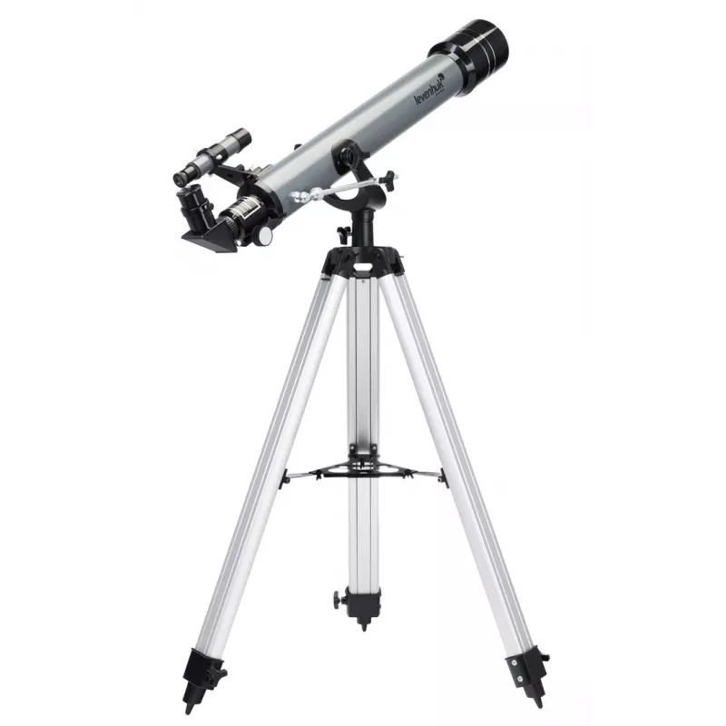 Teleskopas Levenhuk Blitz 70 Base Refractor 140x Pilka