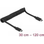 USB laidas DeLOCK 85350 USB 3.2 Gen 2 1,2 m USB-C juodas