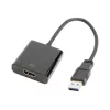 USB grafikos adapteris GEMBIRD A-USB3-HDMI-02, HDMI išvestis, iki 1920x1080, juodas, 36 g