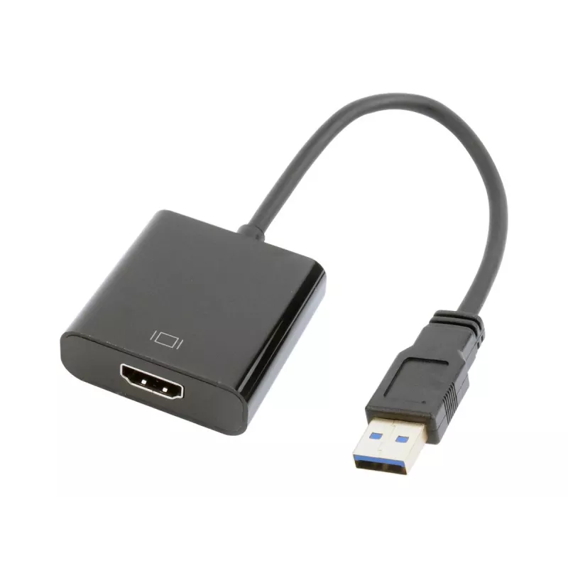 USB grafikos adapteris GEMBIRD A-USB3-HDMI-02, HDMI išvestis, iki 1920x1080, juodas, 36 g