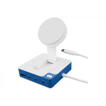 Hyper HyperDrive Flex MagCharge USB-C Hub, Baltas/Mėlynas | HD8100BUGL | 1 HDMI prievadas