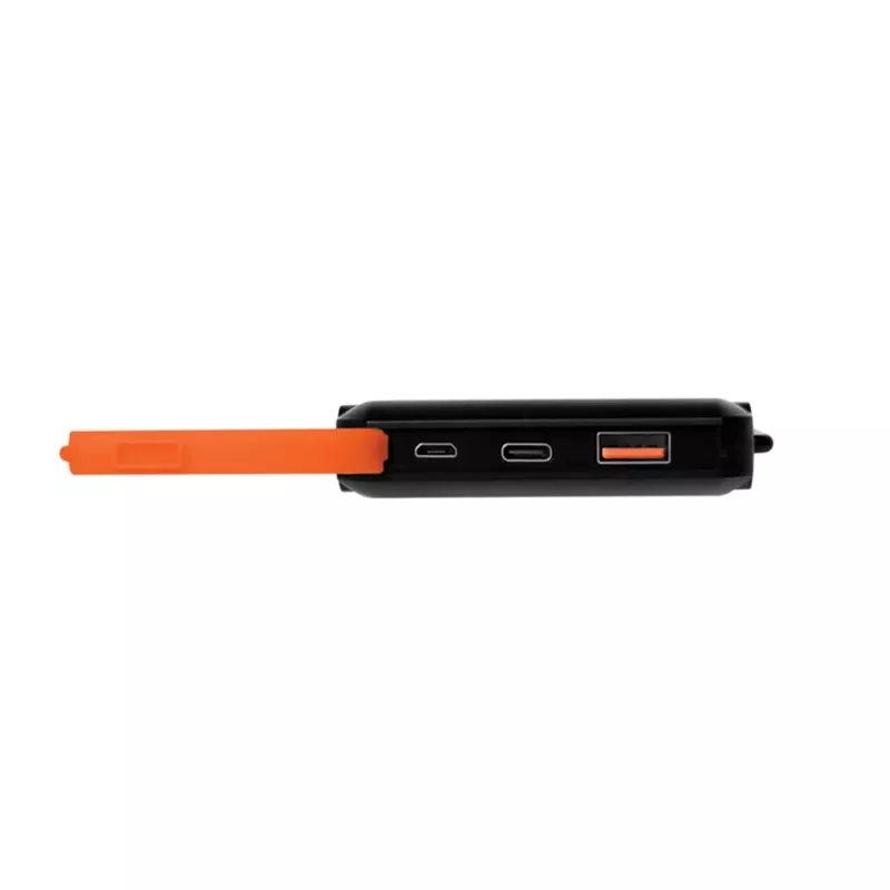 Logilink PA0273 – Saulės energijos powerbankas su žibintuvėliu, Li-Pol, 10000 mAh, 18 W, 3 A, PD 2.0, QC 3.0, itin greitas įkrovimas, 2 išvesties prievadai (USB Type A, 24 pin USB-C), USB laidas