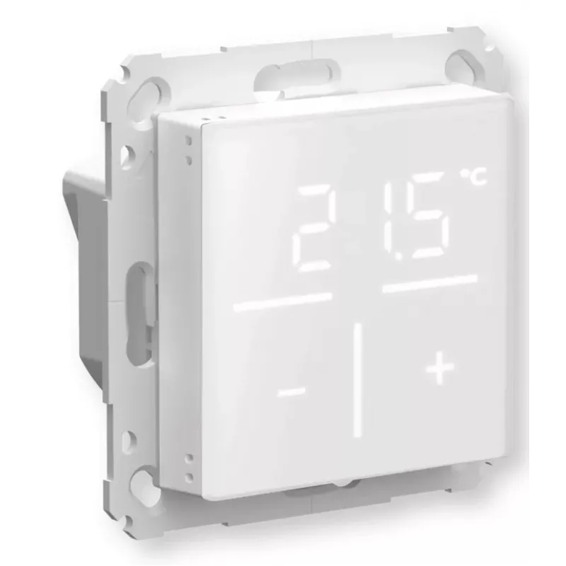 Homematic IP 161458A0 skaitmeninis sieninis termostatas su stikliniu priekiu, baltas, 230 V, IP20