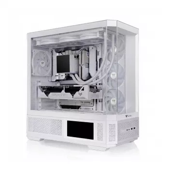 PC korpusas THERMALTAKE Midi View 370 TG ARGB Snow/White su grūdinto stiklo šonine sienele ir ARGB apšvietimu