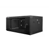 Sieninis stelažas LANBERG WF01-6404-10B 4U 19 colių 600×450×285 mm IP20 juodas, 60 kg talpa