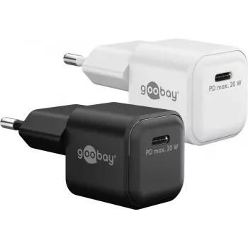Goobay USB-C™ PD GaN greitasis įkroviklis Nano (20 W) juodas (79150)
