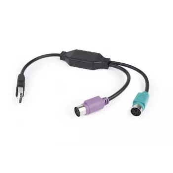Adapteris 2xPS2 į USB pele + klaviatūra