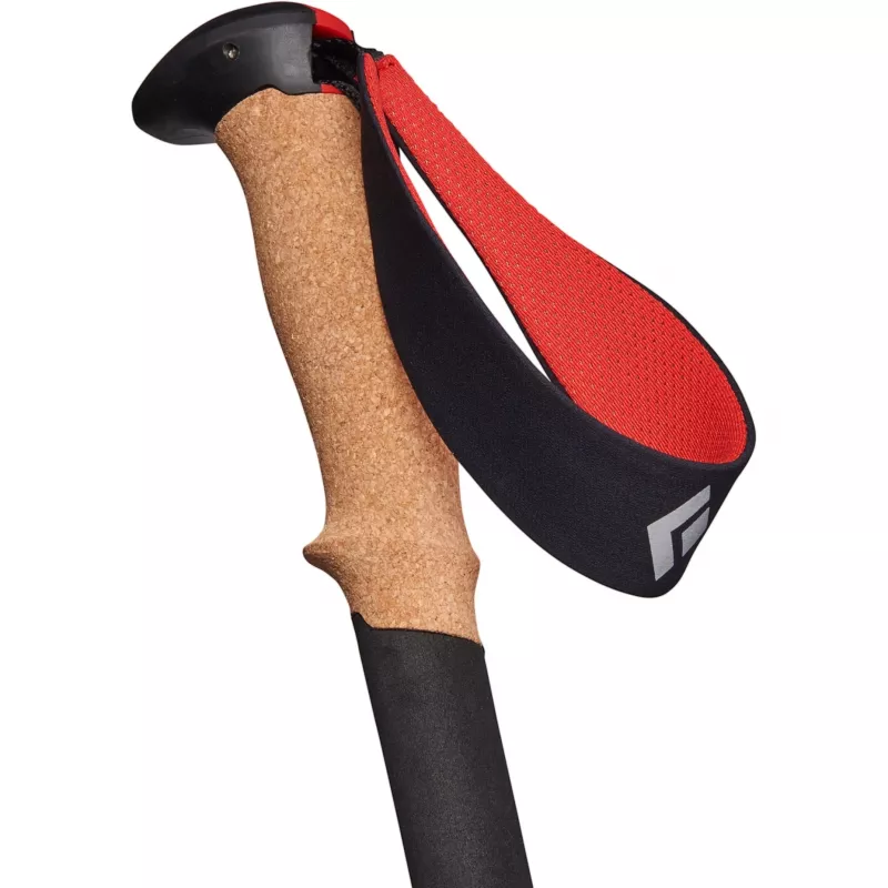 Trekking lazdos Pursuit FLZ M/L, Fitness Device juoda/raudona, 1 pora, 125-140 cm