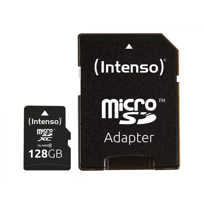 Intenso 128GB MicroSDXC atminties kortelė C10 su adapteriu 3413491
