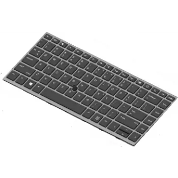 HP atsarginė nešiojamojo kompiuterio klaviatūra su foniniu apšvietimu