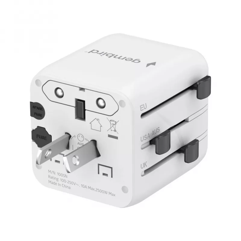 Universalus kelioninis adapteris GEMBIRD TPA-INT-01-W