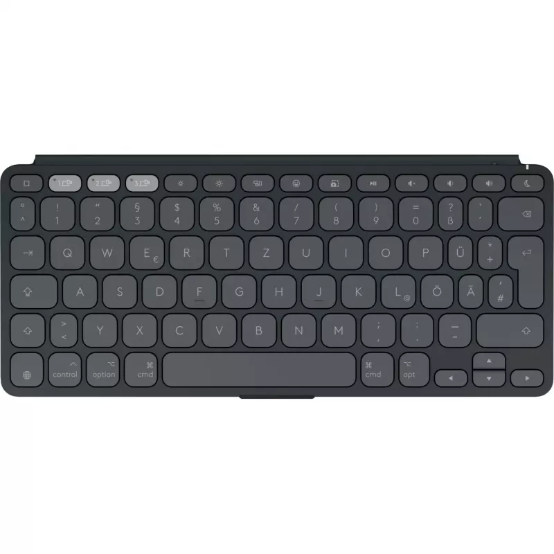 LOGITECH Keys-To-Go 2 für iPad, iPhone, Mac und Apple TV kabellose Tastatur Grafit