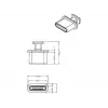 Apsauginis kištukas USB Type-C DeLOCK 64013 juodas