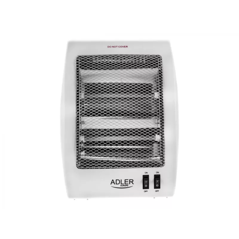 Adler AD 7709 Halogeninis šildytuvas, 800 W, 2 galios lygiai, baltas
