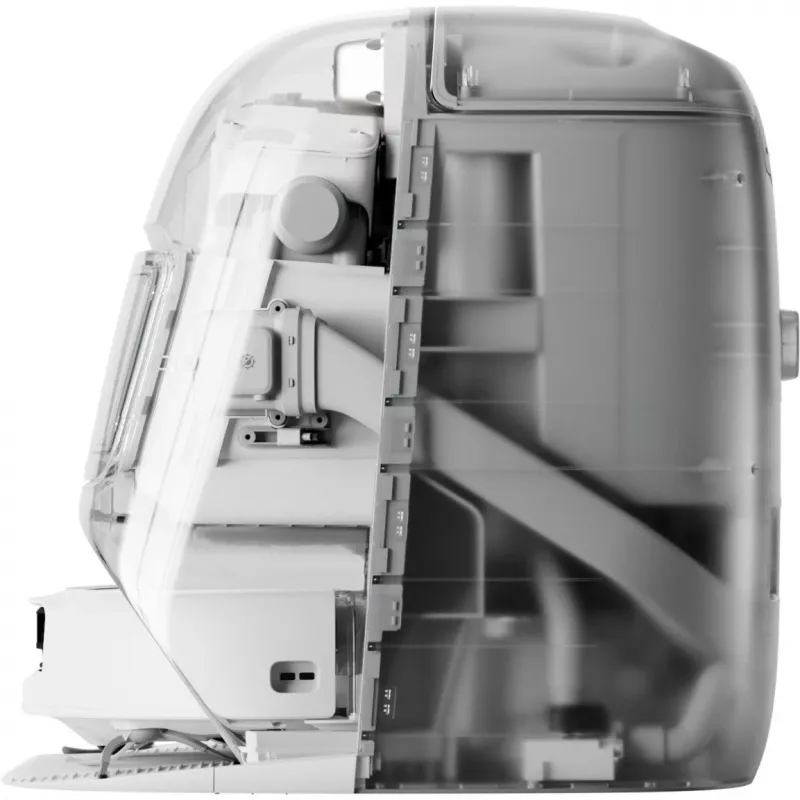 Robotinis dulkių siurblys ir šlapių grindų valymo šluota DJI ROMO P (vandens bako versija) – pilka/balta, 0,26 l dulkių talpa, 4 l švaraus / 3,2 l nešvaraus vandens, 5000 mAh baterija