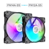 Gamemax FN14A-S5 korpuso ventiliatorius 140mm juodas