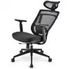 Biuro kėdė Sharkoon OfficePal C20, paminkštinta sėdynė, tinklinis atlošas, juoda