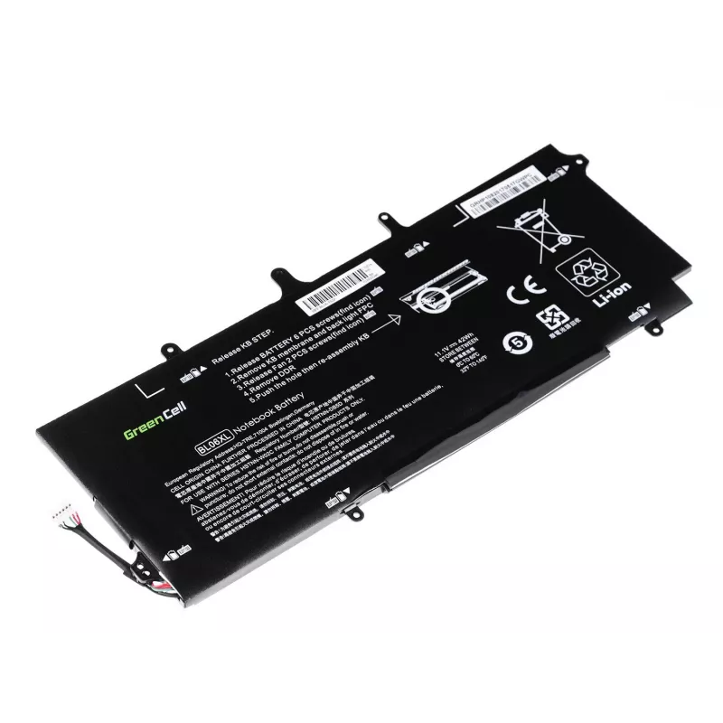 GREENCELL HP108 Baterija Green Cell BL06XL HSTNN-DB5D 722297-001 722236-2C1, skirta HP EliteBook Folio