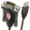 UNITEK Y-105 serijinis kabelis juodas 1,5 m USB Type-A DB-9