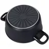 Puodas BALLARINI 75002-921-0 apvalus juodas aliuminis 24 cm