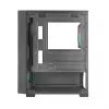 PC korpusas TACENS Mars Gaming MC-VORTEX Mini Tower Mini-ITX/Micro-ATX grūdintas stiklas juodas, 3x120 mm, 27,3 cm GPU, 162 mm aušintuvas
