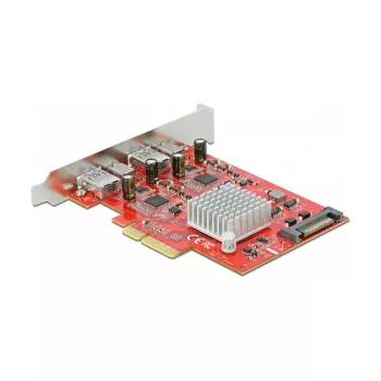 DeLOCK PCI Express x4 plėtotės kortelė iki USB 10 Gbps 2x Type-A 2x Type-C