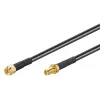 Koaksialinis kabelis Microconnect 51675 RP-SMA RP-SMA 1 m Juodas