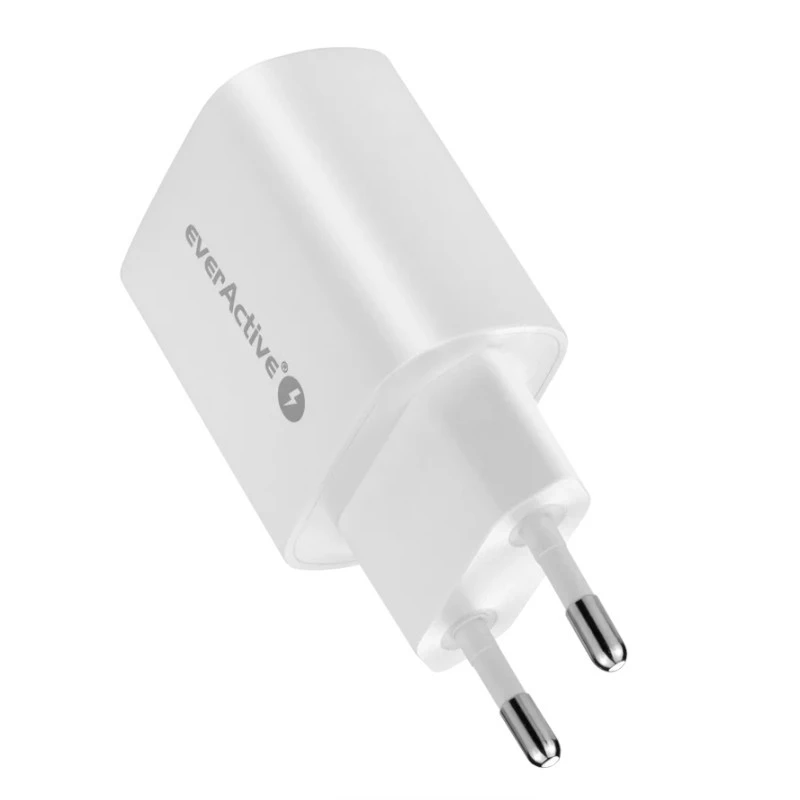 Įkroviklis 1x USB 18 W QC 3.0 Baltas