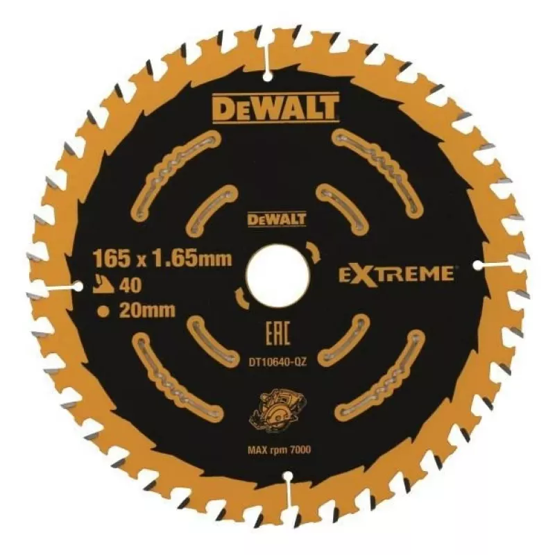 Pjūklo diskas DeWALT DT10640-QZ 16,5 cm