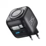 GaN kelioninis įkroviklis Havit UC250 A-EU 20V 1xUSB-C 0,7m juodas
