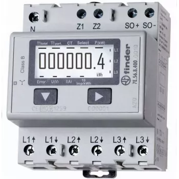 Trifazis energijos skaitiklis Finder 7E.56.8.400.0010 3Ph 230V 50Hz