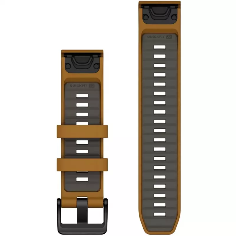 Garmin QuickFit 010-13392-03 Ruda Pilka Silikoninė Juosta 22 mm