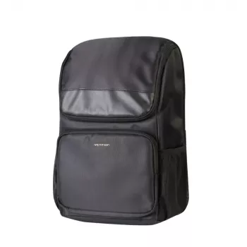 Kuprinė Vention KROB0 19 L kompaktiška kuprinė iš PU, tinkanti iki 15,6 colio nešiojamam kompiuteriui, 450×280×150 mm, juoda