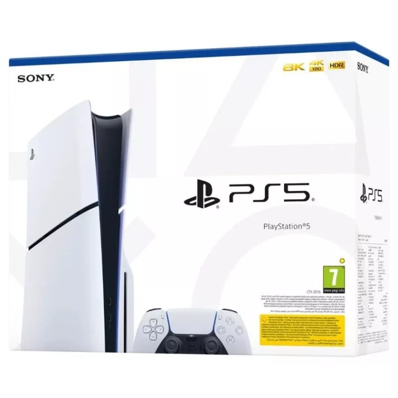 Žaidimų konsolė Sony PlayStation 5 E Chassis Standard Disc leidimas – 1 TB SSD, AMD Ryzen Zen 2 3,5 GHz, 16 GB, GDDR6, Bluetooth 5.1, Wi‑Fi, Gigabit Ethernet