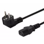Maitinimo laidas SAVIO CL-146 — 3 m, IEC C13 į IEC Type E, juodas
