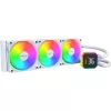 CPU aušintuvas MONtech HyperFlow Digital 360 (W) – 360 mm skysčio aušinimo sistema, balta