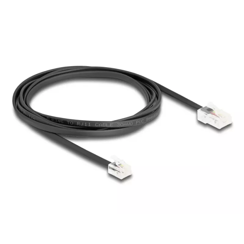 Telefono laidas DeLOCK 88036 RJ45 į RJ11 2m juodas