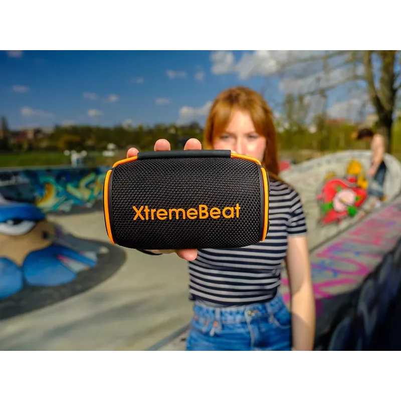 Tracer XtremeBeat Lite TWS nešiojamas Bluetooth garsiakalbis, juodas, 10 W