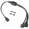 EK Loop D-RGB 3 krypčių šakotuvas