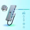 USB-C adapteris Hawk HW-HUB801 8 viename su HDMI ir Ethernet